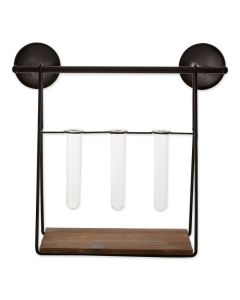 WALL SHELF WITH VASES