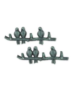 BIRDS ON A BRANCH WALL HOOK SET/2
